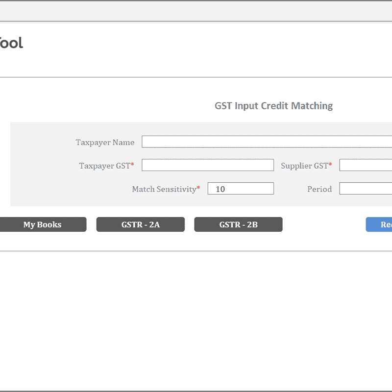 GSTR 2A, GSTR 2B Reconciliation GST Input Credit Match AccountingTool