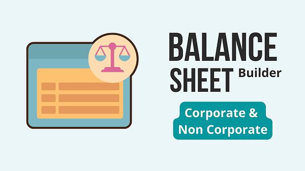 Balance Sheet software Schedule III