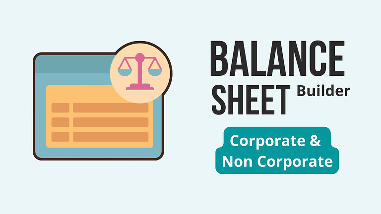 Balance Sheet software Schedule III